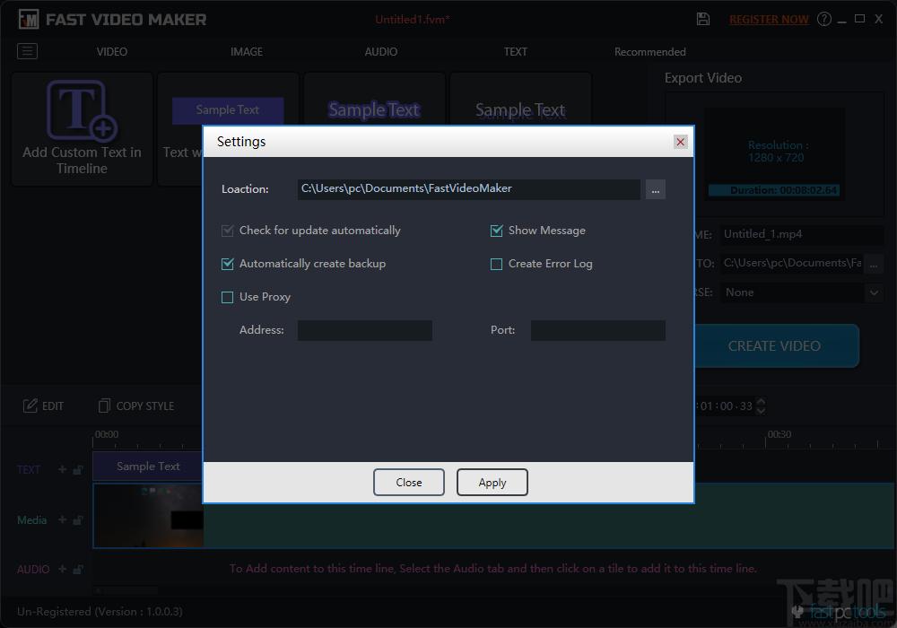 Fast Video Maker下载,视频制作管理软件,视频编辑,视频制作